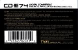 Compact Cassette Thats CD 74 "CD-MH" Type II Chrome 1987 USA