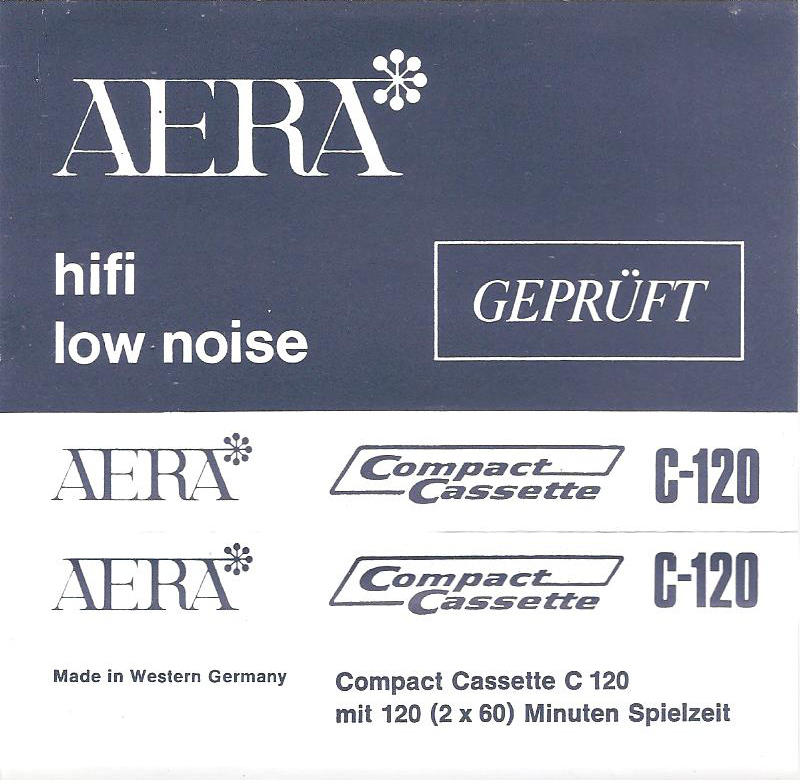 Compact Cassette Aera 120 Type I Normal 1979 Germany