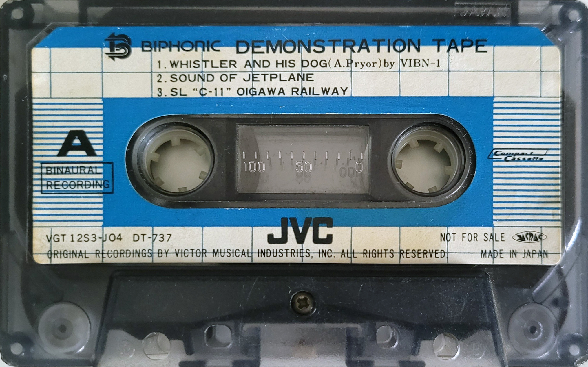 Compact Cassette JVC "DT-737" Demonstration Tape Japan