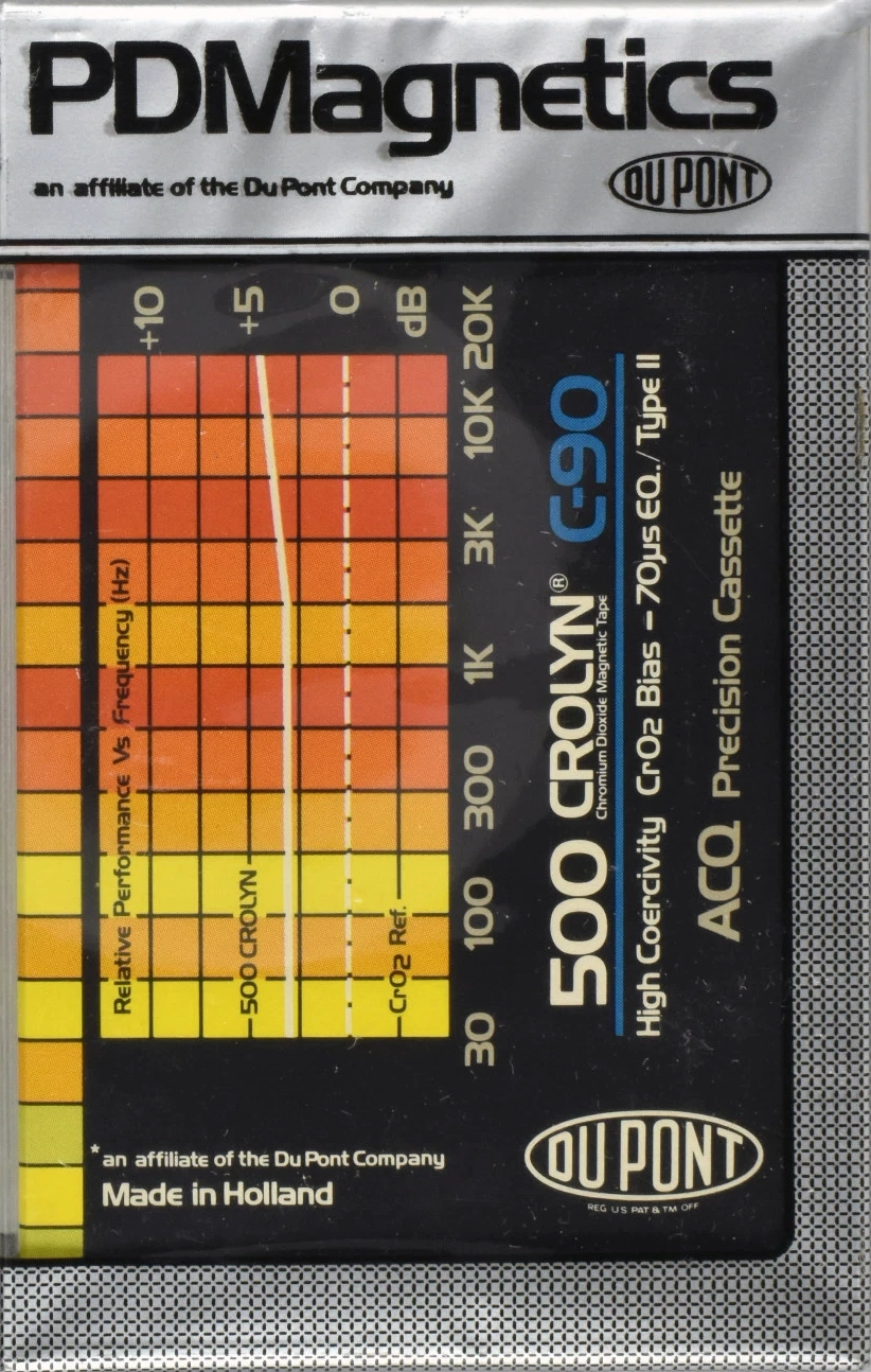 Compact Cassette PDM 500 Crolyn 90 Type II Chrome 1981 Europe