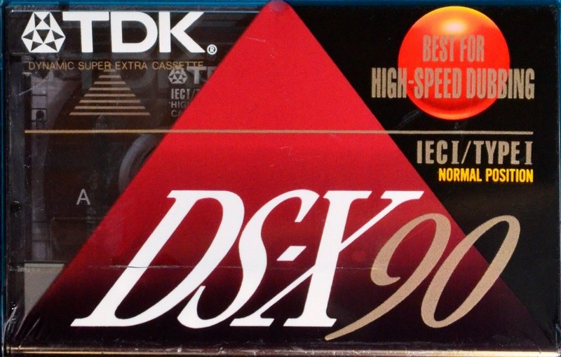 Compact Cassette TDK DS-X 90 Type I Normal 1992 North America