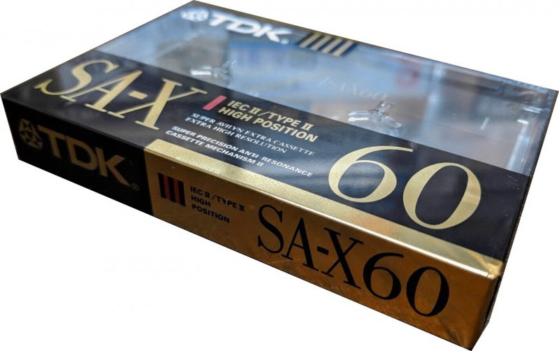 Compact Cassette TDK SA-X 60 "SA-X60SE" Type II Chrome 1990 Australia, Europe
