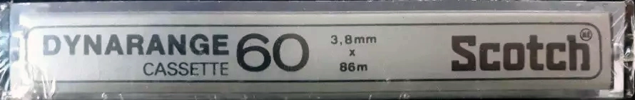 Compact Cassette Scotch Dynarange 60 Type I Normal 1977 Brazil