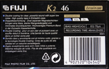 Compact Cassette Fuji K2 46 Type II Chrome 1995 Europe