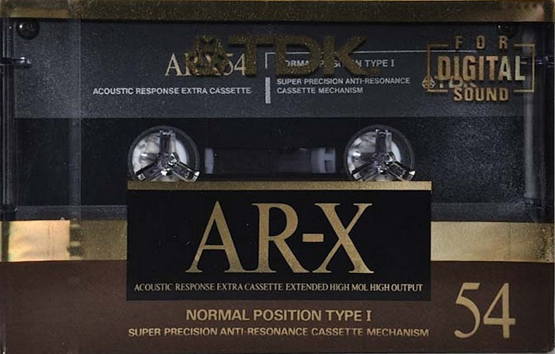 Compact Cassette TDK AR-X 54 "AR-X54M" Type I Normal 1990 Japan