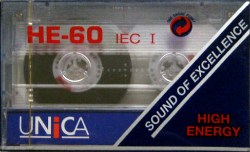 Compact Cassette Unica 60 "HE" Type I Normal Germany