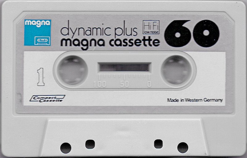 Compact Cassette Magna Dynamic Plus 60 Type I Normal 1978 Europe