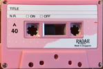 Compact Cassette Radar 40 "BLUE 46" Type I Normal 1988 Singapore