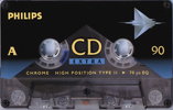 Compact Cassette Philips CD Extra 90 Type II Chrome 1994 Europe