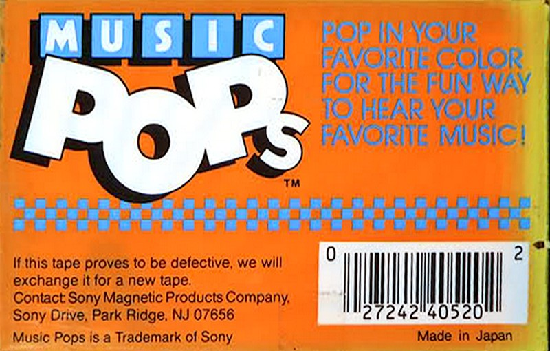 Compact Cassette Sony HF 46 "Orange POP 46O" Type I Normal 1985 USA