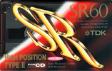 Compact Cassette TDK SR 60 "SR-60R" Type II Chrome 1992 Japan