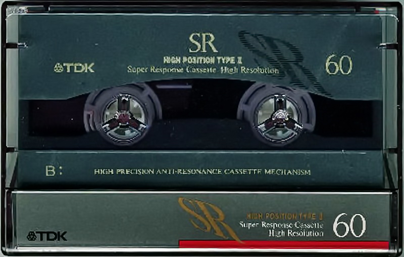 Compact Cassette TDK SR 60 "SR-60R" Type II Chrome 1992 Japan
