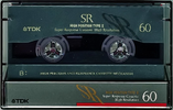 Compact Cassette TDK SR 60 "SR-60R" Type II Chrome 1992 Japan