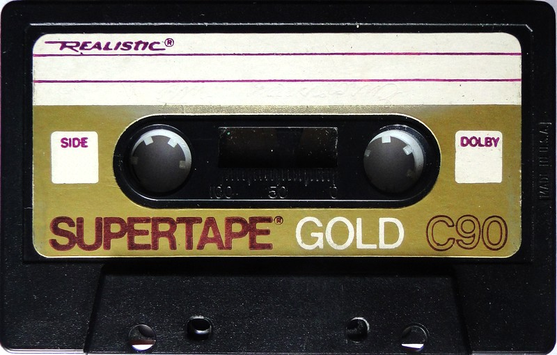 Compact Cassette SUPERTAPE Gold 90 Type I Normal 1978 USA