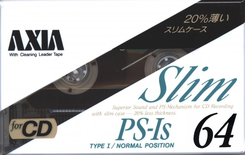 Compact Cassette AXIA PS-Is 64 "PS-1S A 64" Type I Normal 1990 Japan