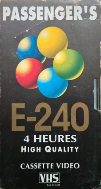 VHS, Video Home System Passenger`s 240 Type I Normal Europe