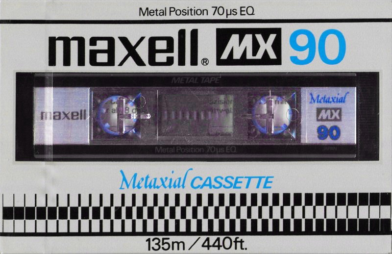 Compact Cassette Maxell MX 90 Type IV Metal 1980 USA