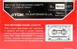 Compact Cassette TDK D 90 Type I Normal 1979 Japan