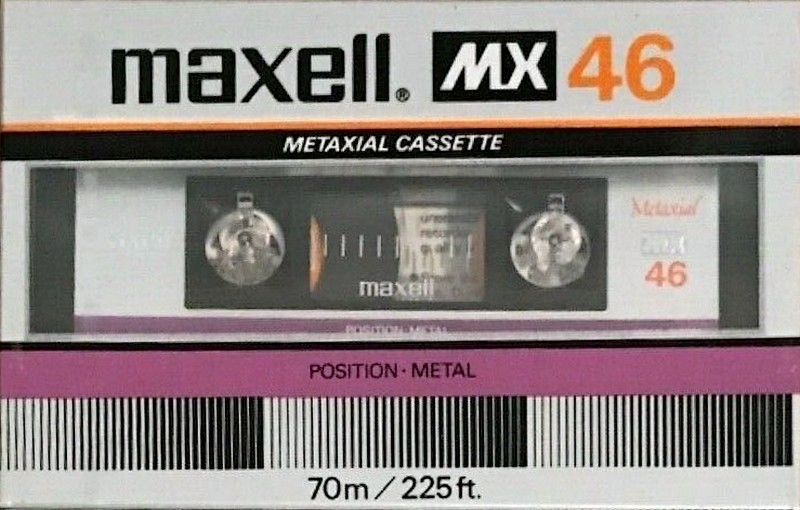Compact Cassette Maxell MX 46 Type IV Metal 1982 USA