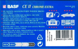 Compact Cassette BASF CE II Chrome Extra 60 Type II Chrome 1995 Latin America