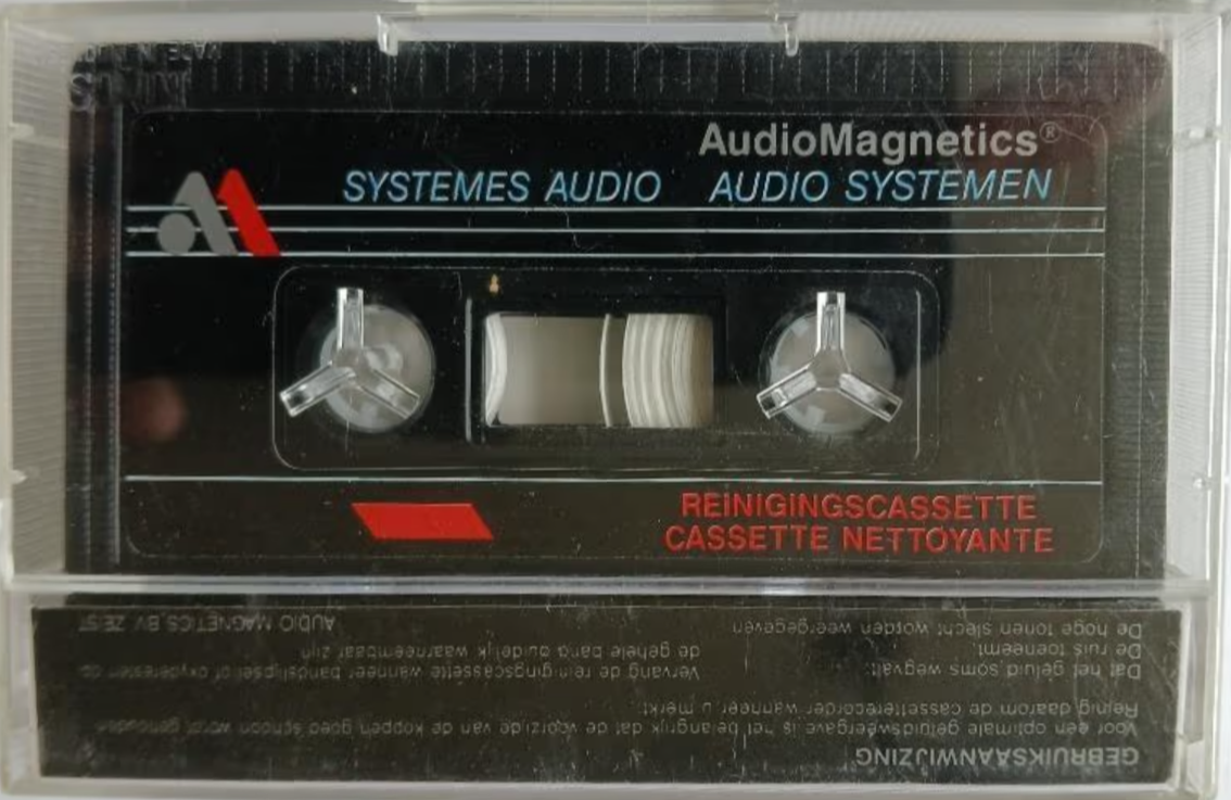 Compact Cassette Audio Magnetics "HC-100" Cleaning Cassette 1986 Europe