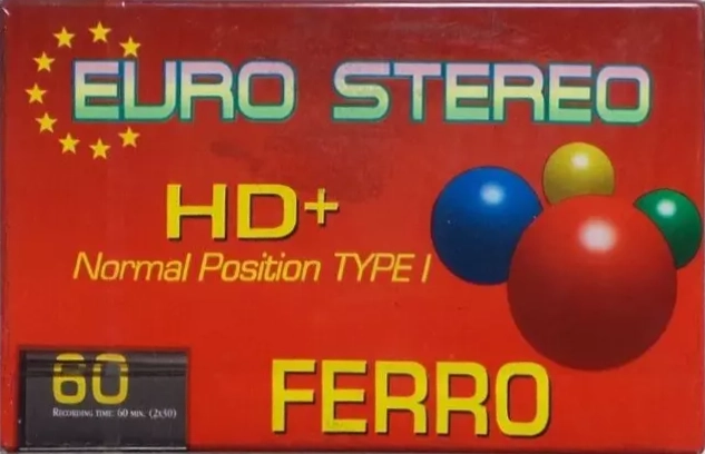 Compact Cassette Euro Stereo HD+ 60 Type I Normal 1993 Europe