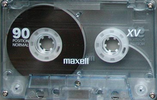 5 pack Maxell XV 90 "PLU 157578" Type I Normal 2002 Europe