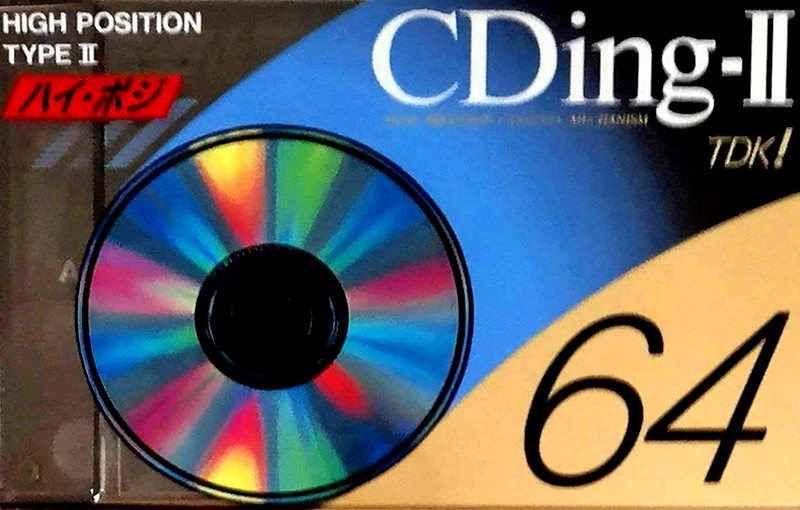 Compact Cassette TDK CDing 2 64 "CD2-64A" Type II Chrome 1993 Japan