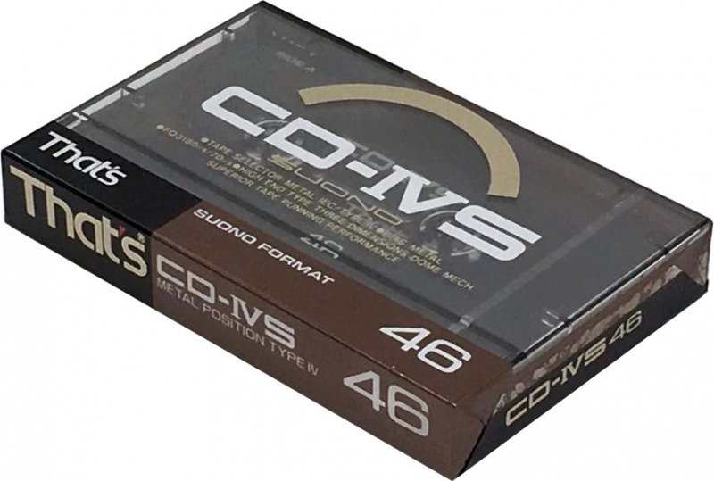 Compact Cassette Thats CD-IVS Suono 46 Type IV Metal 1988 Japan