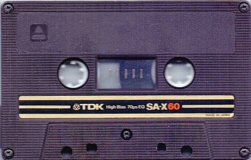 Compact Cassette TDK SA-X 60 Type II Chrome 1982 Australia, Europe