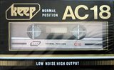 Compact Cassette KEEP AC 18 Type I Normal 1982 Japan