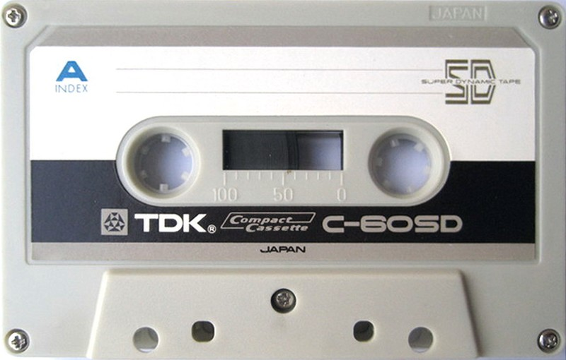 Compact Cassette TDK SD 60 "C-60SD" Type I Normal 1971 USA
