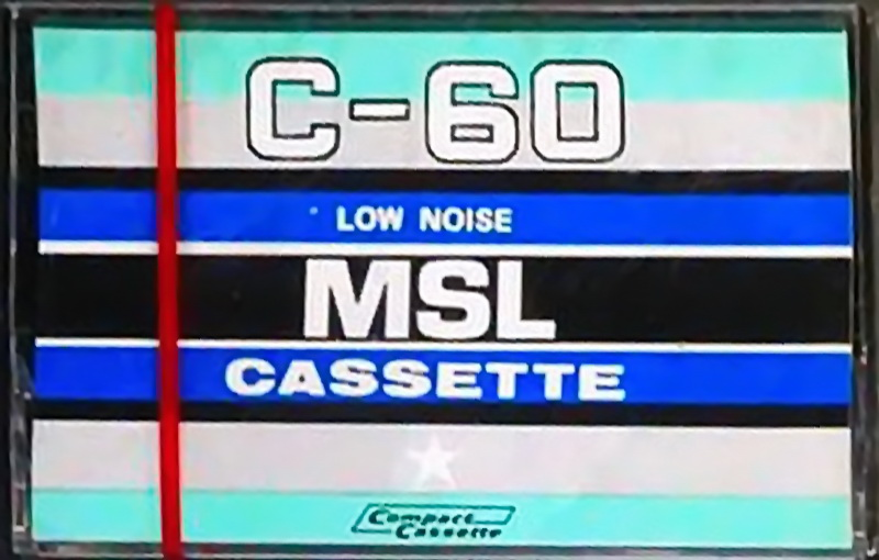 Compact Cassette MSL 60 Type I Normal 1988 Hong Kong