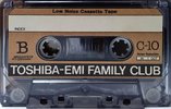 Compact Cassette Toshiba EMI 10 "Family Club" Type I Normal 1973 Japan
