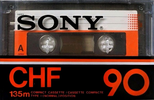 Compact Cassette Sony CHF 90 Type I Normal 1983 North America