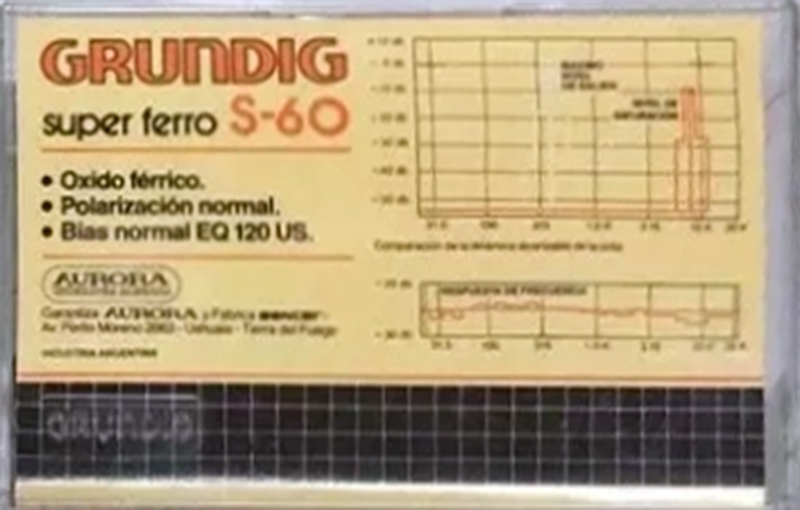 Compact Cassette Grundig 60 Type I Normal 1991 Latin America