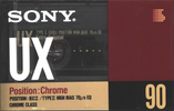 Compact Cassette Sony UX 90 Type II Chrome 1990 Europe
