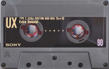 Compact Cassette Sony UX 90 Type II Chrome 1990 Europe
