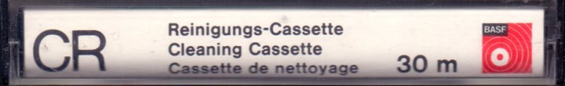 Compact Cassette BASF 10 "CR" Cleaning Cassette Europe