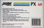 Compact Cassette Protek PX 60 Type I Normal Hong Kong