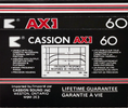 Compact Cassette Cassion AX 60 Type I Normal 1986 Canada