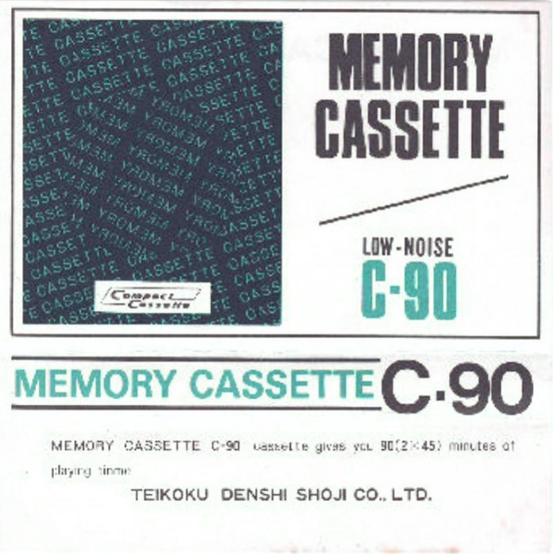 Compact Cassette Memory 60 Type I Normal 1979 Japan
