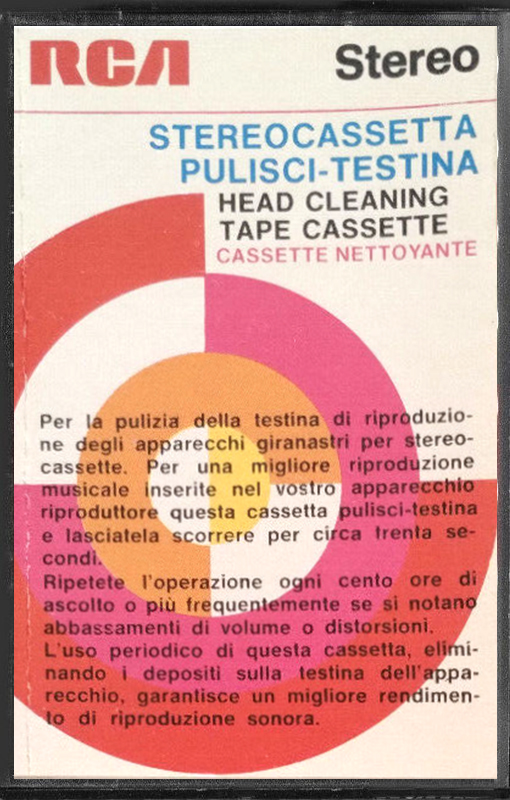 Compact Cassette RCA "THK 100" Cleaning Cassette North America