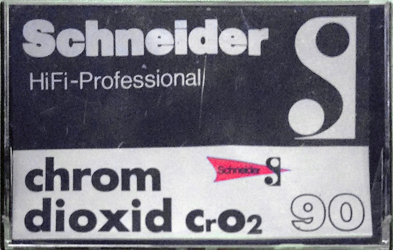 Compact Cassette Schneider 90 Type II Chrome 1983 Germany