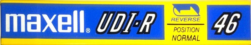Compact Cassette Maxell UDI-R 46 Type I Normal 1985 Japan