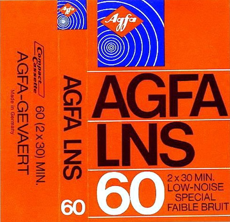 Compact Cassette AGFA LNS 60 Type I Normal 1975 Europe