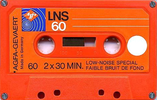 Compact Cassette AGFA LNS 60 Type I Normal 1975 Europe