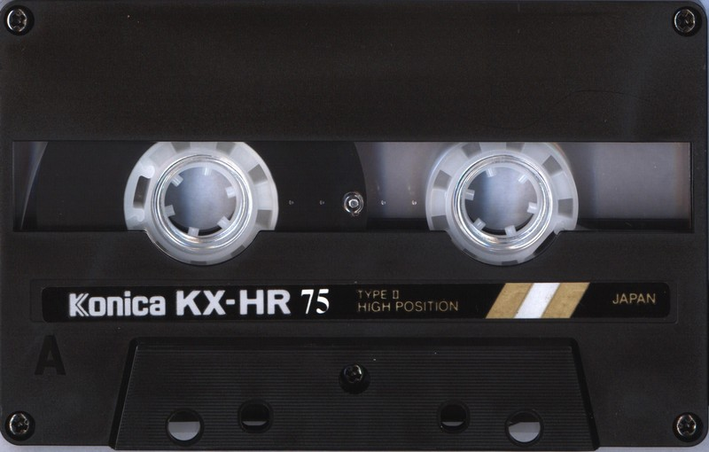 Compact Cassette Konica KX-HR 75 Type II Chrome 1987 Europe