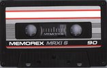 Compact Cassette Memorex MRX IS 90 Type I Normal 1988 Europe