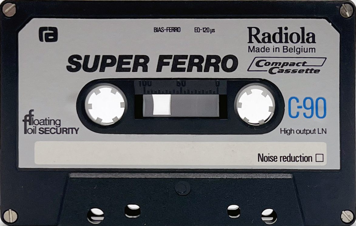 Compact Cassette Radiola Super Ferro 90 Type I Normal 1978 Europe